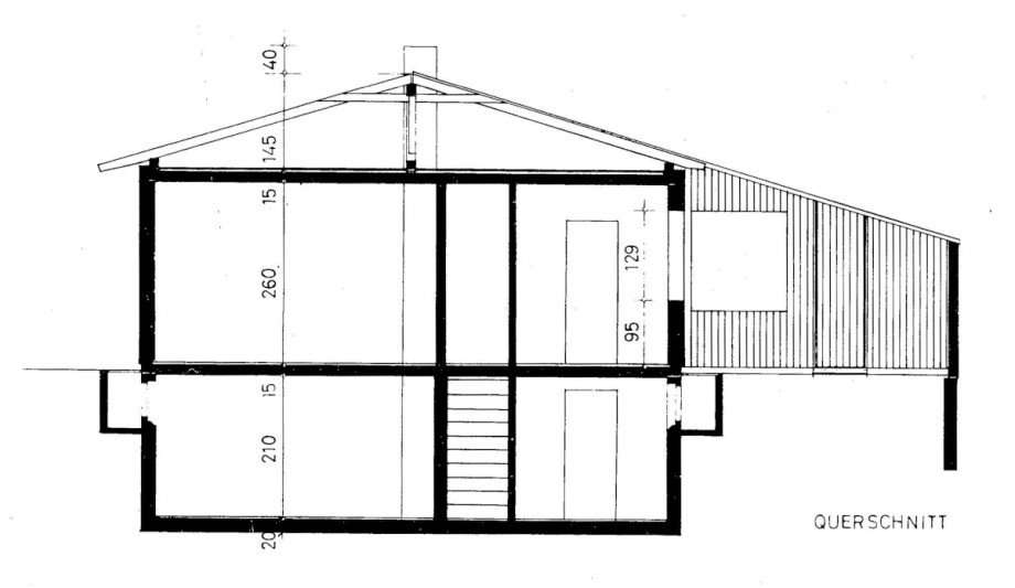 33-Geb�udeschnitt-quer Bungalow Ismaning